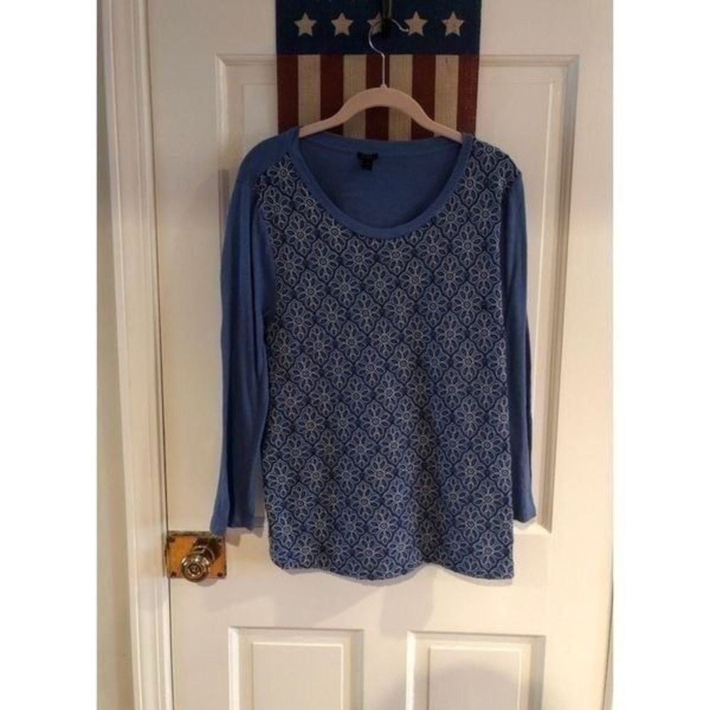 Jcrew shirt‎ blue lace size 12 New